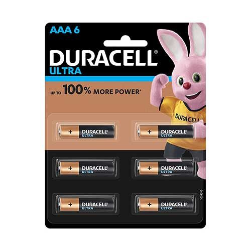Duracell Ultra AAA Batteries, 6N (1Sheet)-0