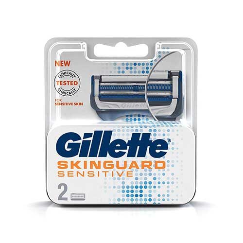 Gillette Skinguard Sensitive Shaving Razor Blades, Pack of 2-0