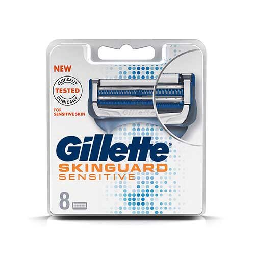 Gillette Skinguard Sensitive Shaving Razor Blades, Pack of 8-0