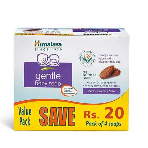 Himalaya Gentle Baby Soap Value Pack, 4*75g-0