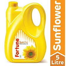 Fortune Sun Lite Refined Sunflower Oil, 5 Lts Can-0