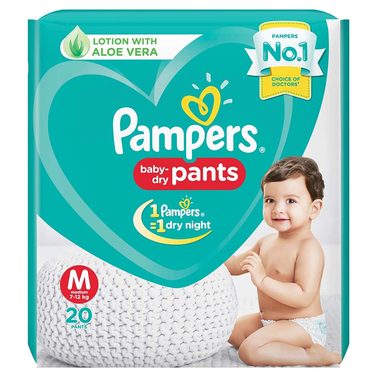 Pampers Baby Dry Pants Medium Size, 24 Pieces-0