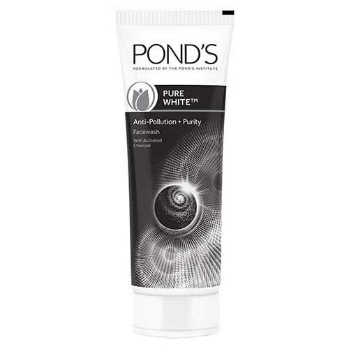 Ponds Pure White Anti Pollution Activated Charcoal Facewash, 100G-0