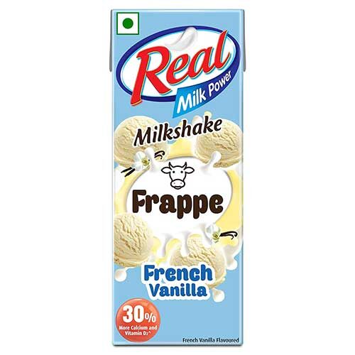 Real French Vanilla Frappe Milkshake, 180ml-0