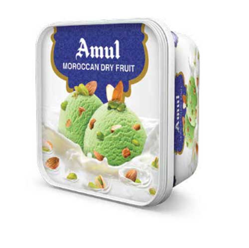 Amul Moroccan Dry Fruit Ice Cream, 1lt Tub-0