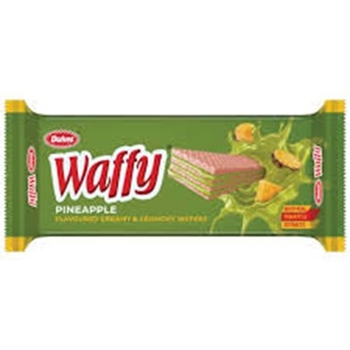 Dukes Waffy Pineapple Flavoured Creamy & Crunchy Wafers, 75g-0
