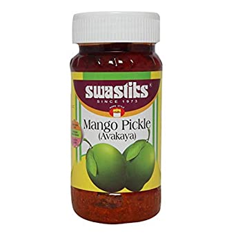 Swastiks Mango Pickle (avakaya), 500g Jar-0