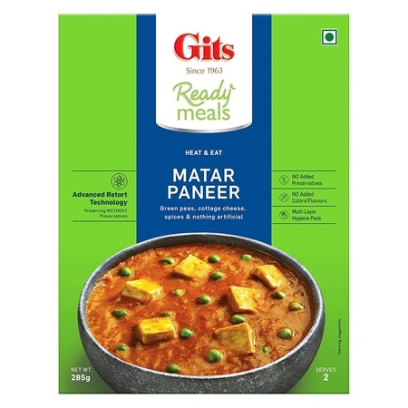 Gits Ready Meals Matar Paneer, 265g-0