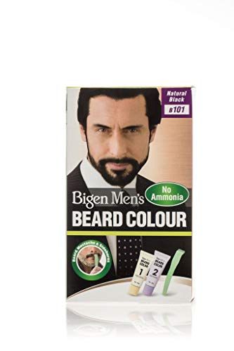Bigen Men's Beard Color, Natural Black B101, 40g