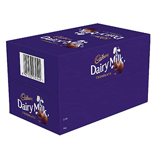 Cadbury Dairy Milk Chocolate, 63g Pack of 72