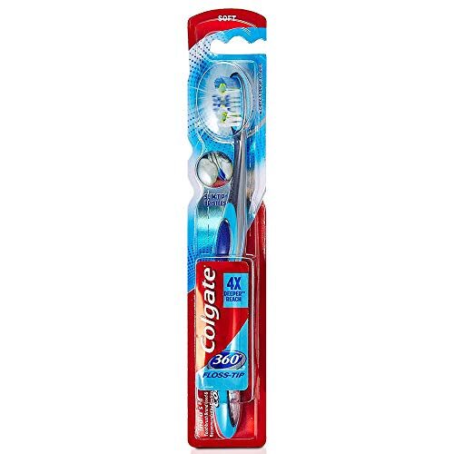 Colgate 360Â° Flossn Tip Bristle Toothbrush 1 Piece Soft