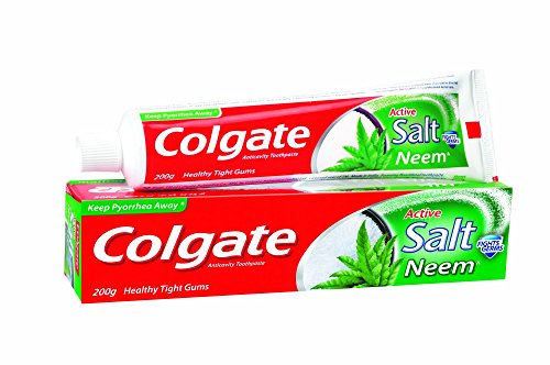 Colgate Active Salt Neem Toothpaste, Germ Fighting Toothpaste for Healthy, Tight Gums, 200g