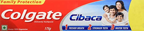 Colgate Cibaca Anti-Cavity Toothpaste, For Healthy, White Teeth, 175g