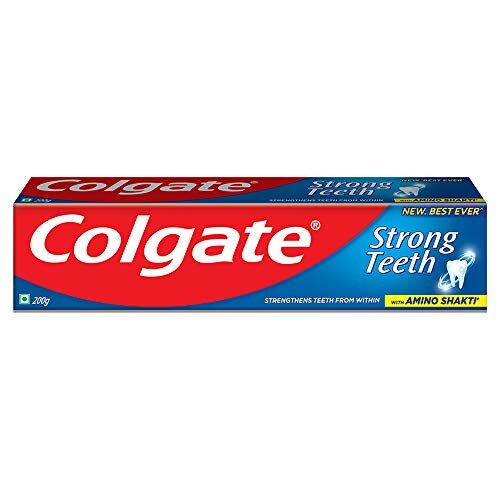 Colgate Strong Teeth Anticavity Toothpaste with Amino Shakti - 200gm