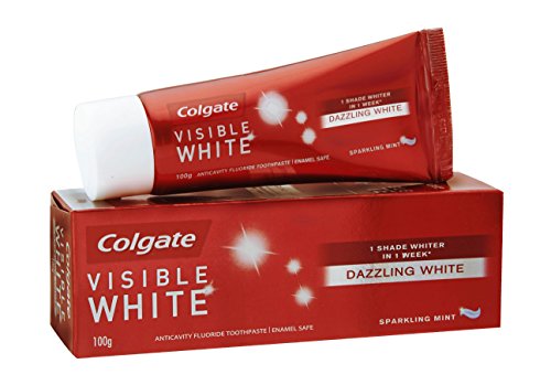 Colgate Visible White, Teeth Whitening Toothpaste, 100g Sparkling Mint
