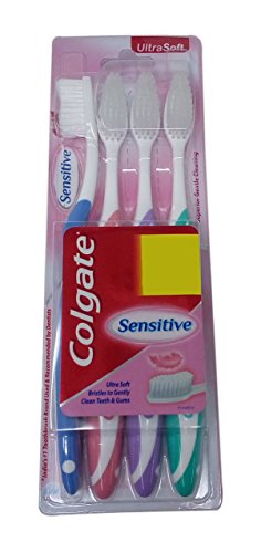 Colgate sensitive Toothbrushes - Ultra Soft, 4 Pieces Pack
