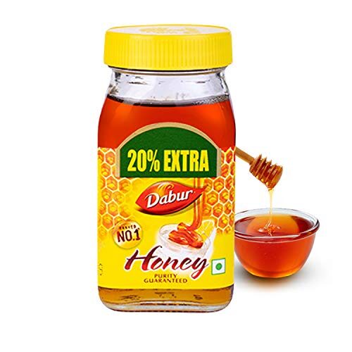 Dabur Honey 100% Pure Worlds No1 Honey Brand with No Added Sugar 250g Get 20% Extra