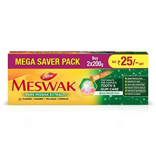 Dabur Meswak Toothpaste 200g Pack of 2