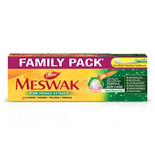 Dabur Meswak Toothpaste 300g Family pack with Toothbrush
