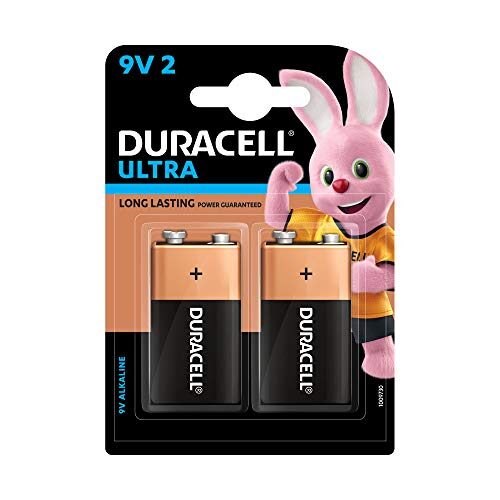 Duracell Ultra Alkaline 9V Batteries Pack of 2