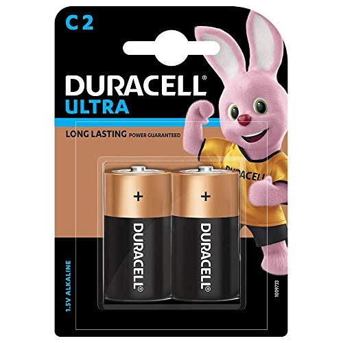 Duracell Ultra Alkaline C2 Battery, 2 Pieces