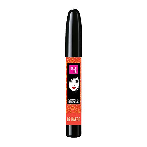 Elle18 Go Matte Lip Crayons, 07, Baked Blush, 22 g