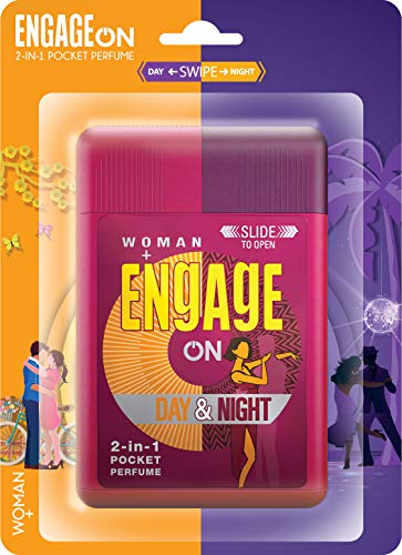 Engage On 2-In-1 Pocket Perfume Woman Day & Night, 28 ml