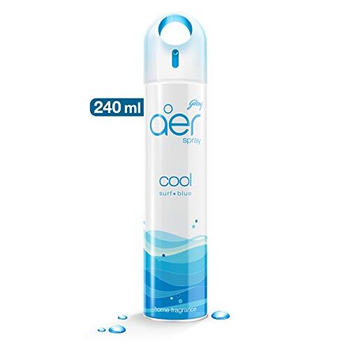 Godrej aer spray, Home & Office Air Freshener Cool Surf Blue 240 ml