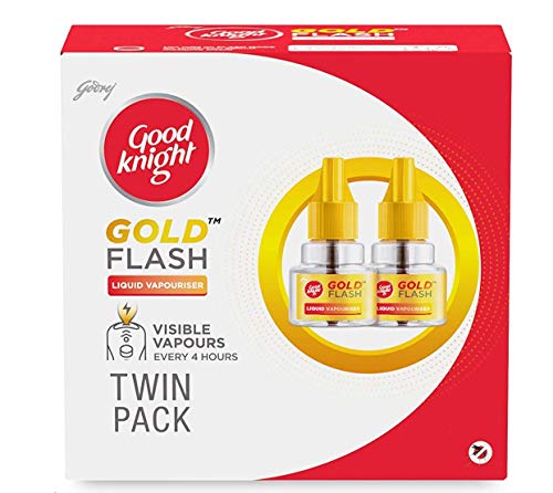 Good Knight Gold Flash Mosquito Repellent Refill, 45ml each Pack of 2