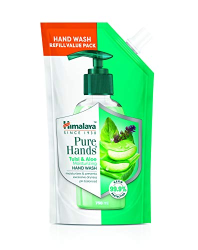 Himalaya Pure Hands Moisturizing Tulsi and Aloe Hand Wash Refill 750 ml