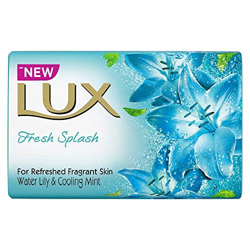 LUX Fresh Splash Water Lily & Cooling Mint Soap Bar, 100 g