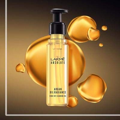 Lakme Absolute Argan Oil Radiance Rinse Off Cleansing Oil, 60 ml