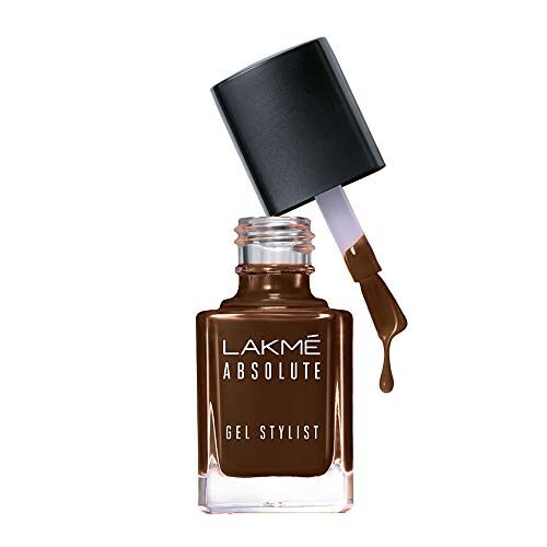 Lakme Absolute Gel Stylist Nail Color, Deep Taupe, 12 ml