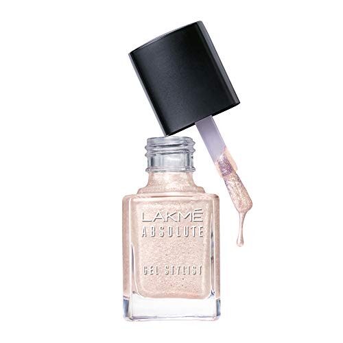 Lakme Absolute Gel Stylist Nail Color, Ivory Dust, 12 ml