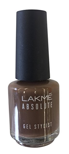 Lakme Absolute Gel Stylist Nail Colour, Deep Taupe, 15ml