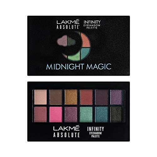 Lakme Absolute Infinity Eye Shadow Palette, Midnight Magic, 12 g