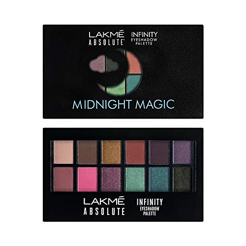 Lakme Absolute Infinity Eye Shadow Palette, Midnight Magic, 12 g