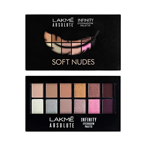 Lakme Absolute Infinity Eye Shadow Palette, Soft Nudes, 12 g