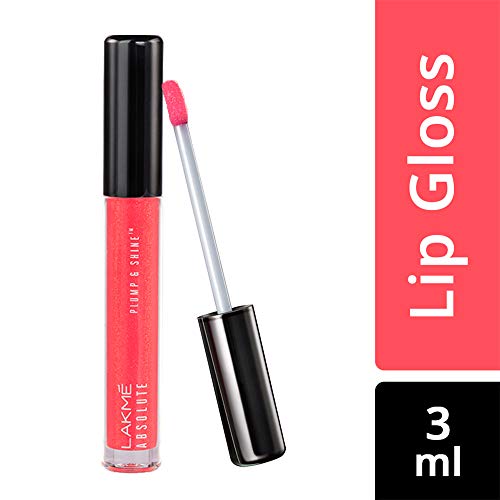 Lakme Absolute Plump and Shine Lip Gloss, Red Shine, 3 g