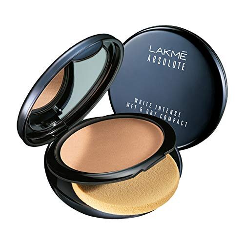 Lakme Absolute White Intense Wet and Dry Compact, Almond Honey, 9g