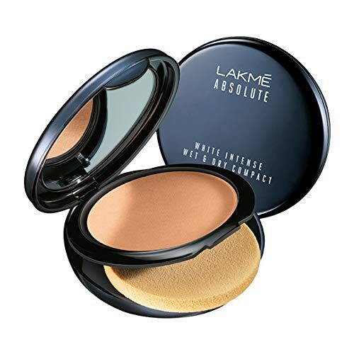 Lakme Absolute White Intense Wet and Dry Compact, Golden Medium, 9g