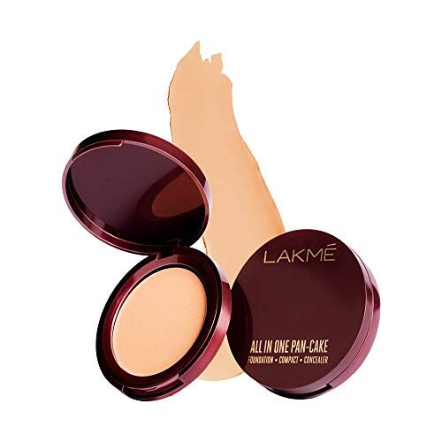 Lakme All In One Pan-Cake, Natural Coral, 8 g