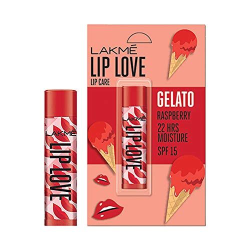 Lakme Lip Love Gelato Chapstick, Raspberry, 45 g