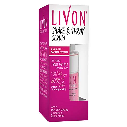 Livon Shake & Spray Serum for Women,For Frizz-free,Smooth & Glossy Hair on-the-go,With Argan Oil & Vitamin B, 50 ml