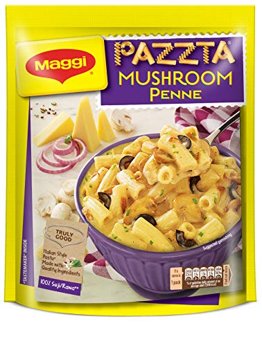 Nestle MAGGI PAZZTA Instant Pasta, Mushroom Penne â€“ 64g Pouch