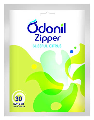Odonil Bathroom Air Freshener Zipper - Blissful Citrus - 10 g