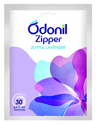 Odonil Bathroom Air Freshener Zipper - Joyful Lavender - 10 g