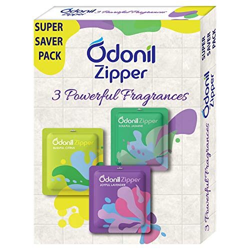 Odonil Bathroom Air Freshener Zipper Mix 10 g Pack of 3