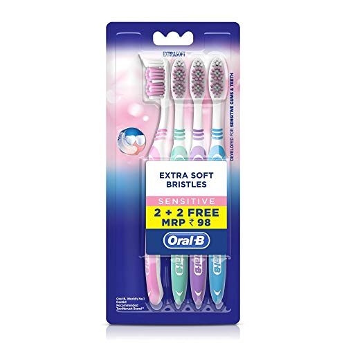 OralB Soft Sensitive Whitening Toothbrush 4 Pieces Buy 2 get 2 Free