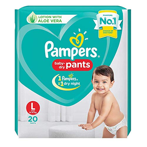 Pampers New Diaper Pants, Large, 20 Count